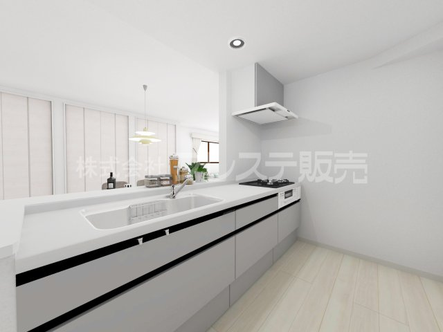 奈良市菅原東２丁目の新築一戸建のキッチン|キッチン完成イメージ／人気の対面キッチン♪