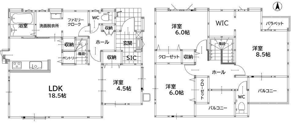 飯塚市若菜2期の間取り