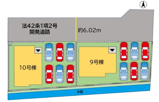 飯塚市若菜2期の区画図