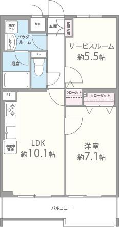 エスポアール西大路の間取り