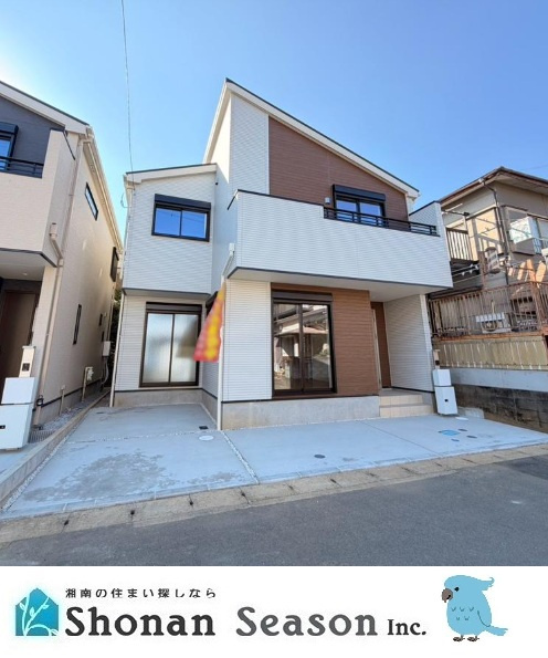 厚木市妻田西2丁目2期　全3棟　3号棟の外観|環境に優しく、光熱費を抑えられるZEH水準省エネ住◎
まずは１度見にいらしてみませんか♪