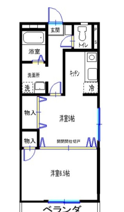 コーポ高階の間取り