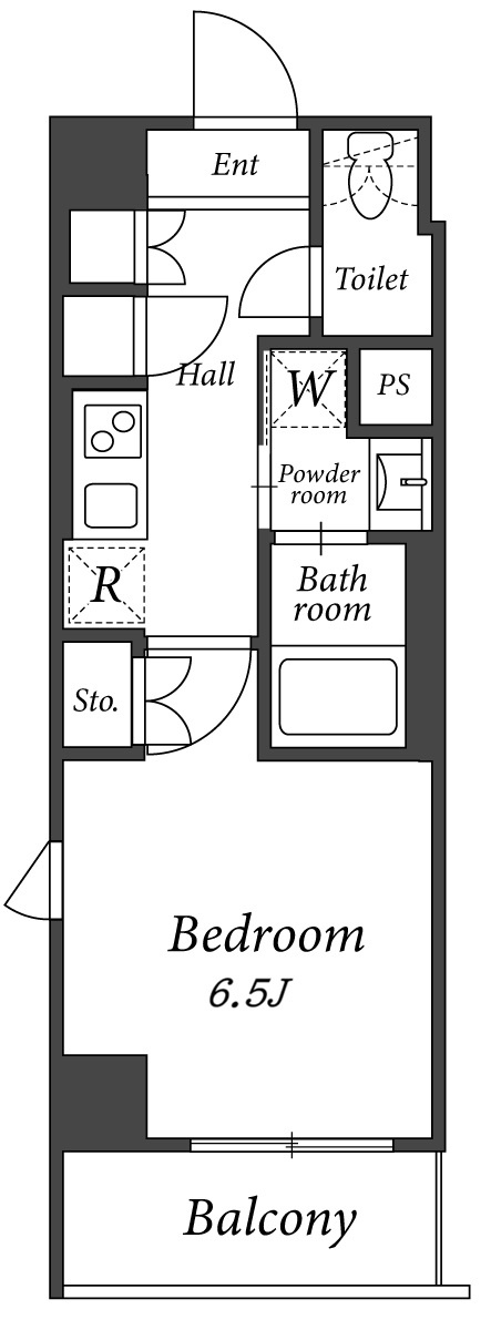ADW Residence 西新宿の間取り