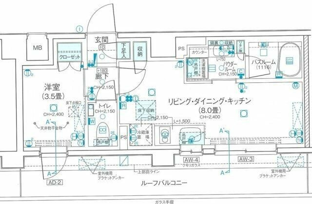 デュオステージ武蔵関の間取り