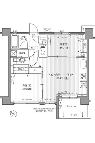 サンウエスト横浜の間取り