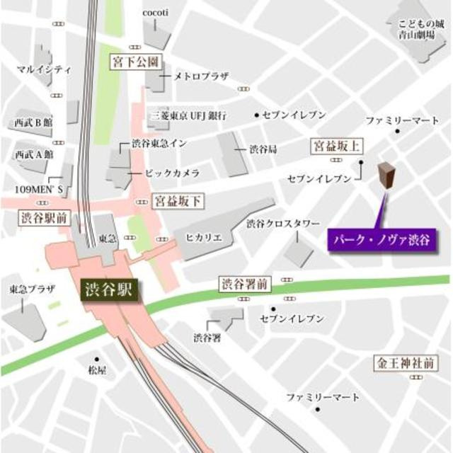 パーク・ノヴァ渋谷の地図