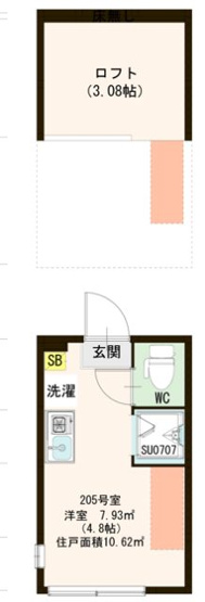 【間取り】 | ハーモニーテラス下高井戸Ⅱ