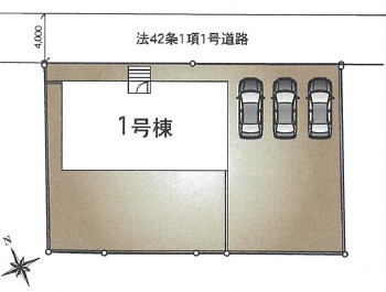 下妻市前河原第2　新築戸建の区画図|敷地367.93㎡の整形地。駐車も余裕があり、暮らしやすい住まいです。