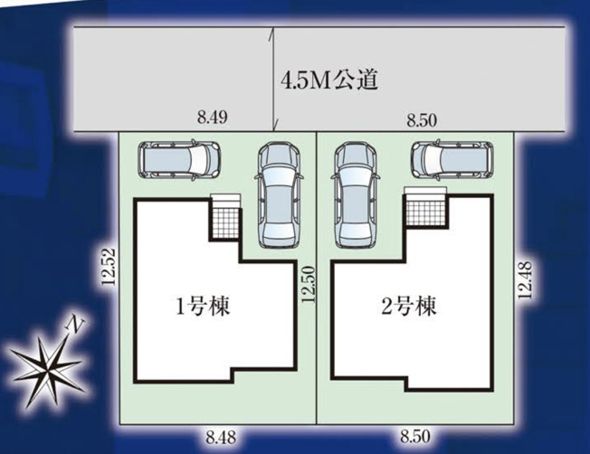 【区画図】 | GRAFARE 北本市西高尾6期　新築戸建　全2棟　2号棟