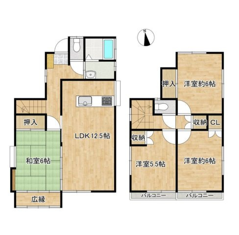 【間取り】 | 久喜市鷲宮6丁目　中古戸建