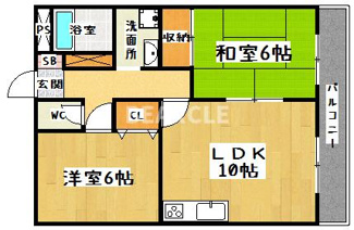 【間取り】 | ラフィーネ山科