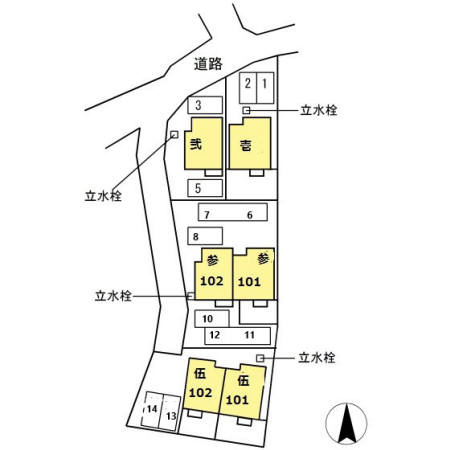 昴イースト 参の区画図
