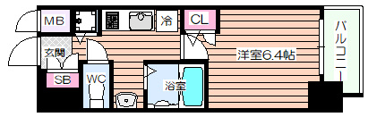 【間取り】 | プレミアムコート大正フロント