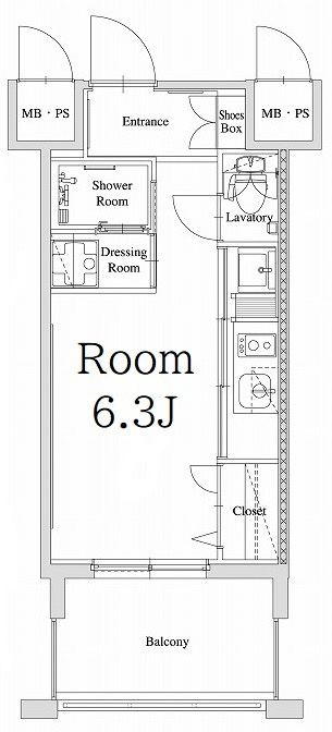 新品家具付きマンション春吉9(KaGood福岡)の間取り|※間取りと異なる場合は現状を優先します。