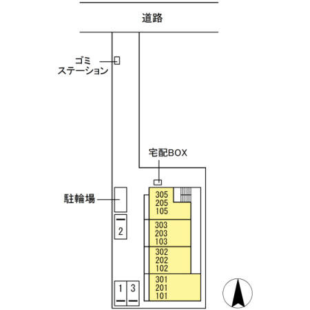 エバーグレイスの区画図