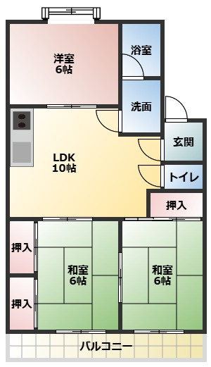 パークサイド三ツ井の間取り