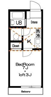 【間取り】 | ティ－ケー桜新町3 | 間取りです。