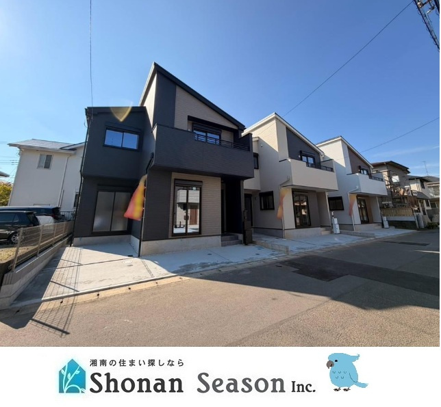 厚木市妻田西2丁目2期　全3棟　1号棟の外観|環境に優しく、光熱費を抑えられるZEH水準省エネ住宅◎
まずは１度見にいらしてみませんか♪