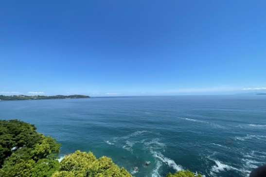 東熱海マリンハイツA棟の展望|真鶴半島を遠望に望むお部屋です。