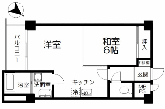 東熱海マリンハイツA棟の間取り