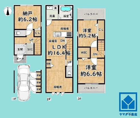 尼崎市瓦宮2丁目の間取り