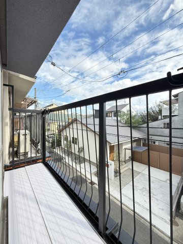 太秦安井東裏町のバルコニー