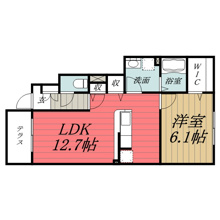 【間取り】 | グランシャリオ　壱番館