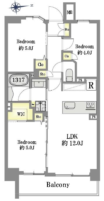 ナイスブライトピア北千住の間取り|最上階！日当たり・通風・眺望良好。新規リノベーション。食洗器・浴室乾燥機・ウォシュレットなどの便利な設備が標準完備されています。