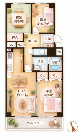 寝屋川東ファミリータウン西2番館の間取り|間取り図はいかがですか？ご希望を叶える間取りですか？リビングの広さは？水回りの位置は？カウンターキッチン？など色々な情報が集約されています。弊社ではリフォームなどのご相談も承っております。