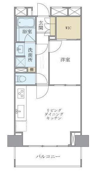 レグノ・カリテ品川シーサイドの間取り|間取りです。
