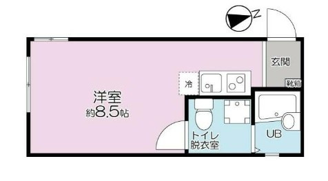 北区上中里１丁目のアパートの間取り