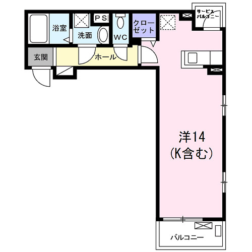 アロッジオ長岡京の間取り