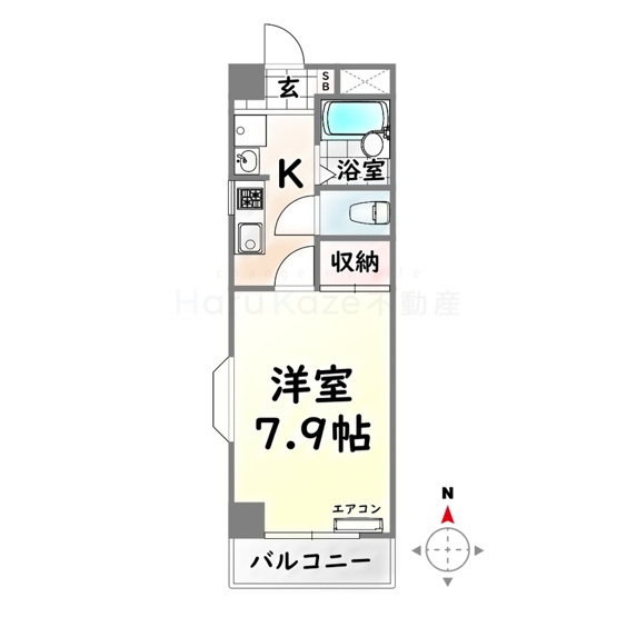 【間取り】 | エアロスペース鶴田【名古屋市賃貸・都市ガス】