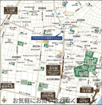 【地図】 | プラウドフラット浅草アベニュー