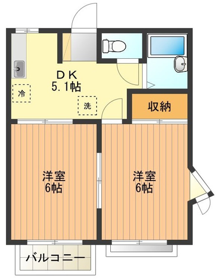 【間取り】 | ドエル熊川
