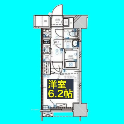 ディアレイシャス名古屋大須通の間取り