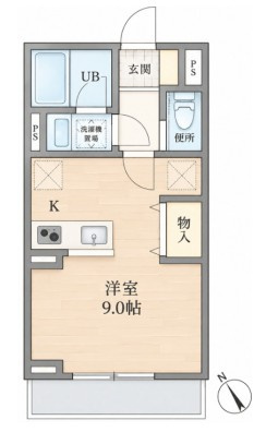 習志野市谷津５丁目のアパートの間取り