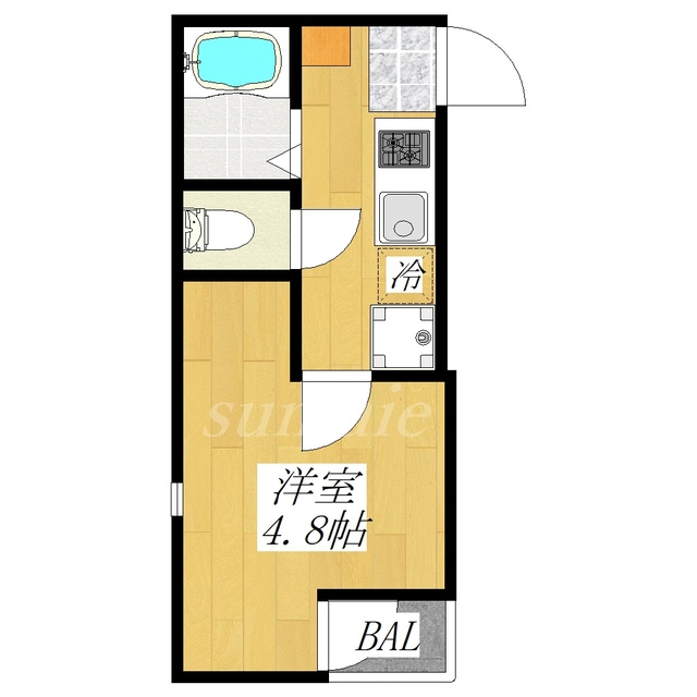Ｌａｔｅｒａｌｕｓの間取り|南東向きの角部屋です☆