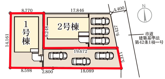 【区画図】 | Livele Garden.S　東浜町第6　１号棟
