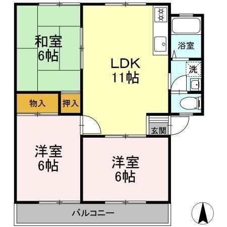 【間取り】 | TAPサンハイツABC(タップサンハイツエービーシー)
