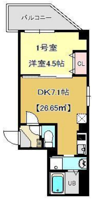 金太郎ヒルズ201の間取り