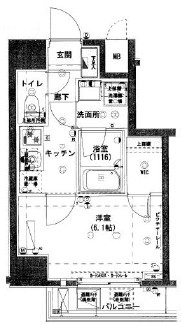 ハーモニーレジデンス上野ノースフロントの間取り|間取りです。