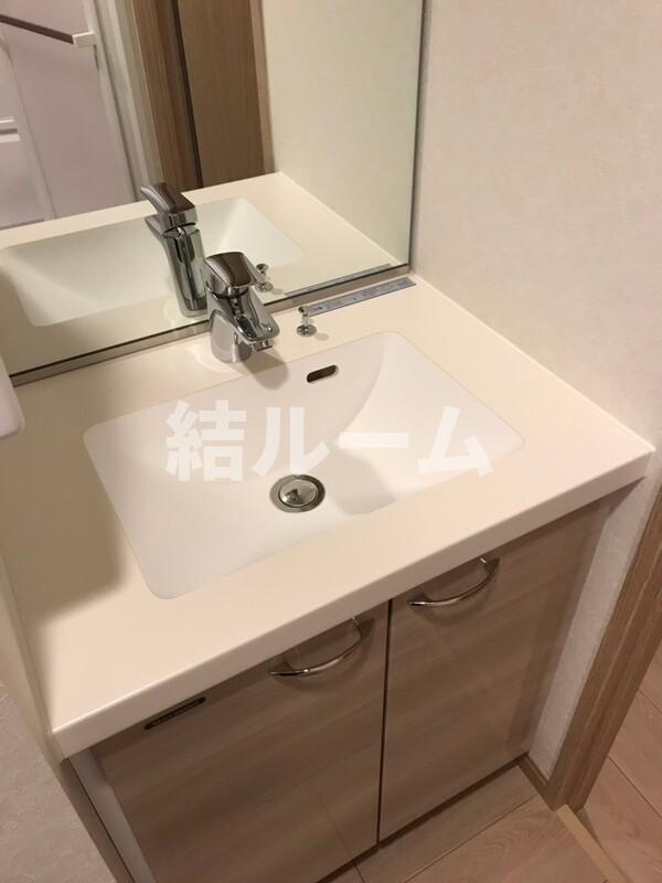板橋区泉町の賃貸マンションの洗面所