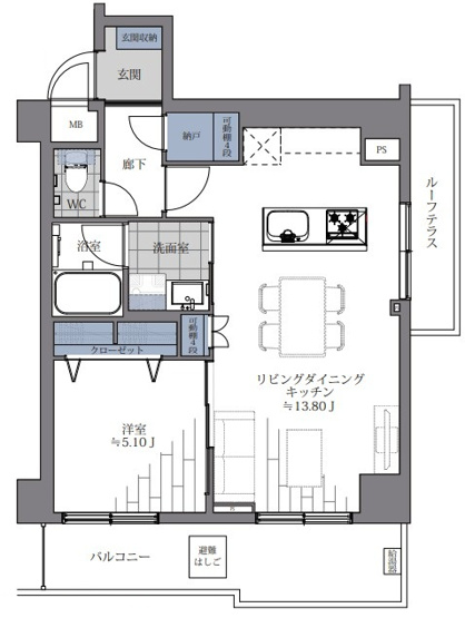 【間取り】 | 朝日動坂マンション
