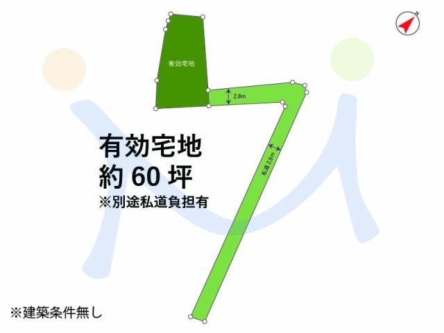 新潟市江南区城山3丁目の区画図