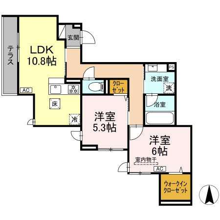 オアシス新綱島の間取り
