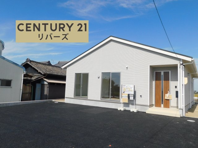 海部郡飛島村大字渚２丁目の新築一戸建の外観|☆１号棟☆　　いつでも見学できます♪（お問合せ当日、平日、水曜、夜間でもＯＫ）　敷地８６．８１坪！　南向き、陽当たり良好！！　駐車並列４台ＯＫ　広めの庭スペース♪　暮らしやすい動線が魅力の平屋住宅♪