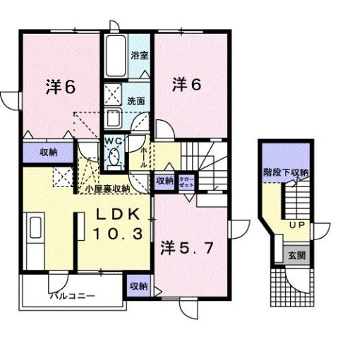 アドナイールＣの間取り