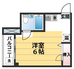 コーポグランブルーの間取り