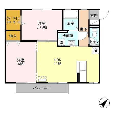 【間取り】 | カーサベルデB(カーサベルデビー)
